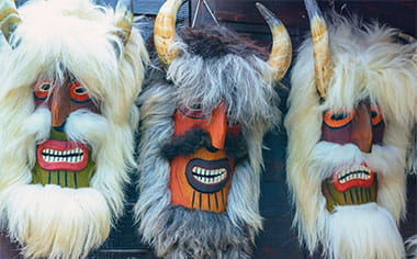 Traditional carnival masks, Mohacs
